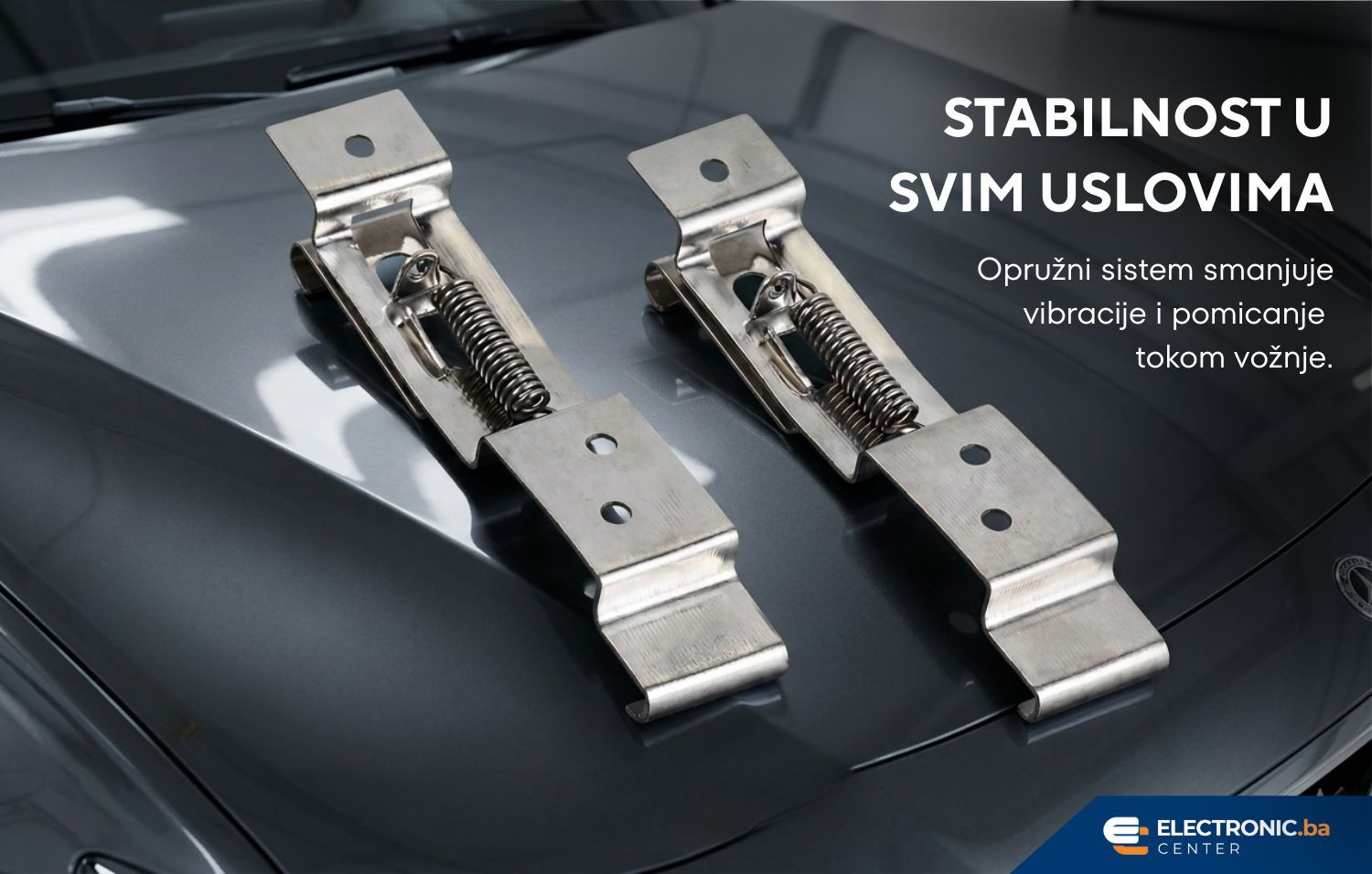 Metalni nevidljivi skriveni nosač za tablice bez okvira SET 2 kom