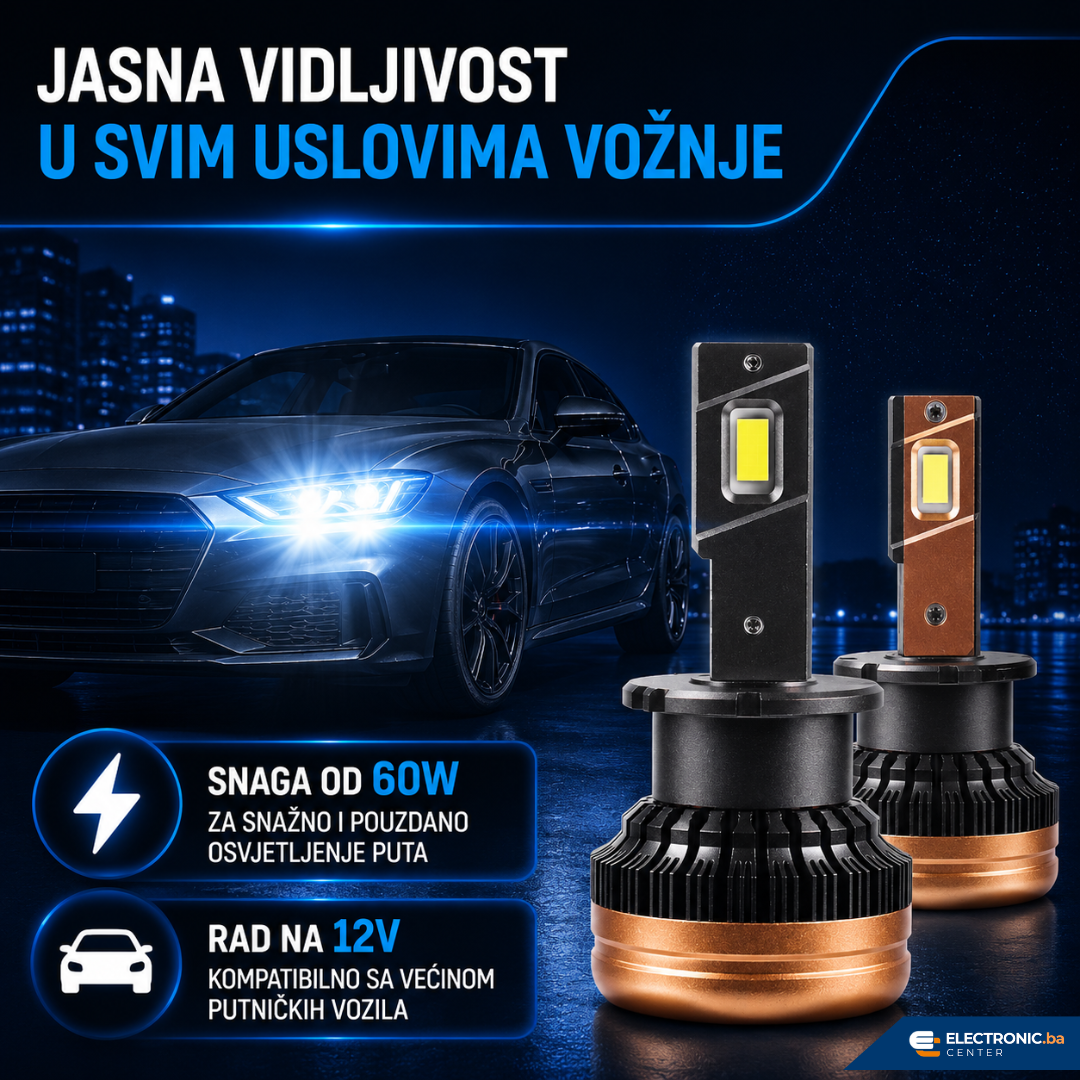 Auto sijalica LED M18 D2S 6000K ROADSUN - slika 2