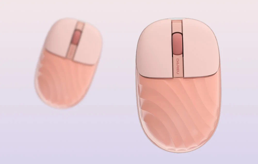Bežični miš DAREU LM135D pink