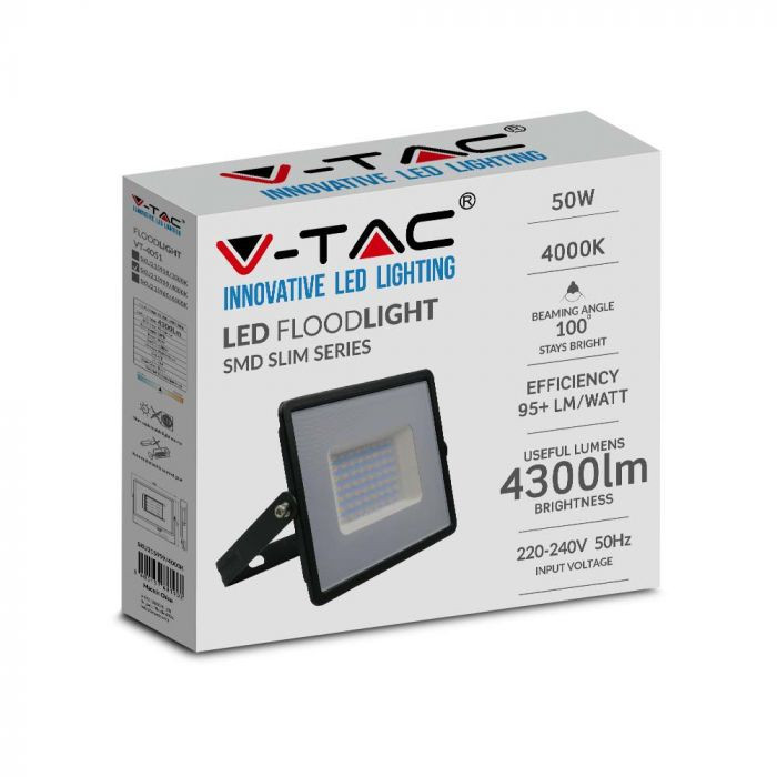 LED reflektor 50W 4000K IP65 V-TAC VT-4051 - slika 3