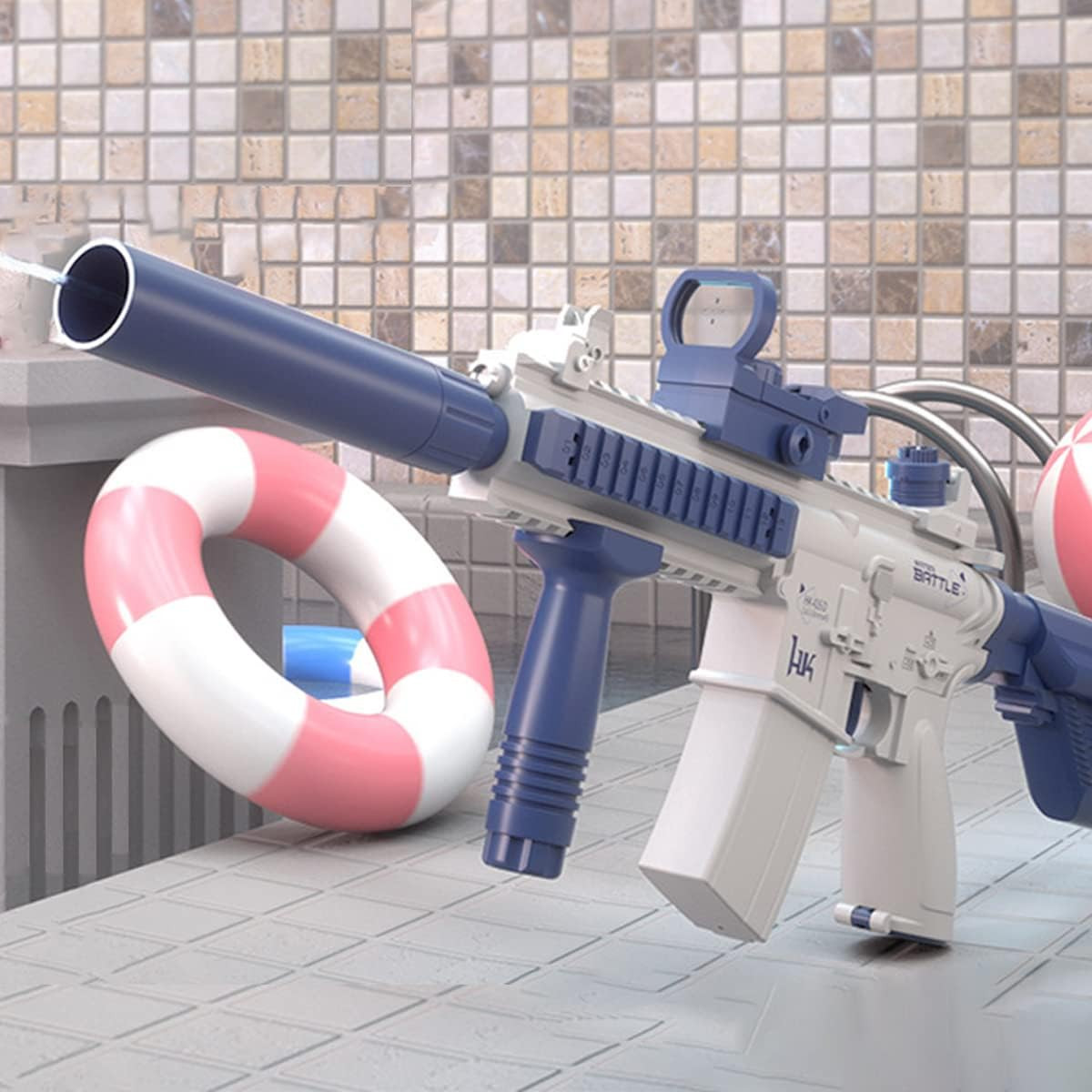 Snažna automatska dječija vodena puška M416 plava