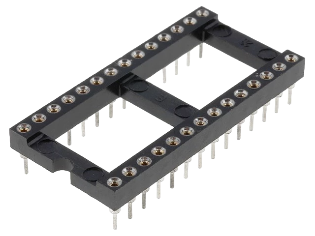 Podnožje za integralno kolo 28 pin 15.24 mm