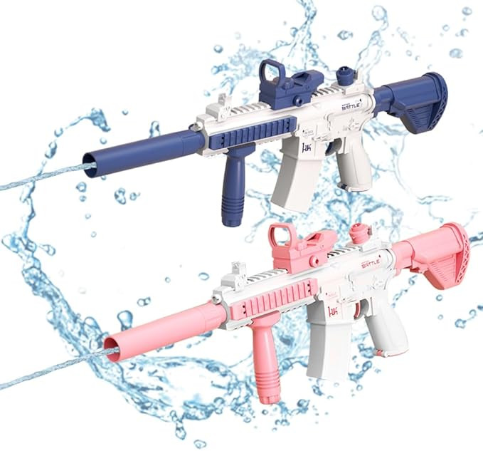 Snažna automatska dječija vodena puška M416 roza