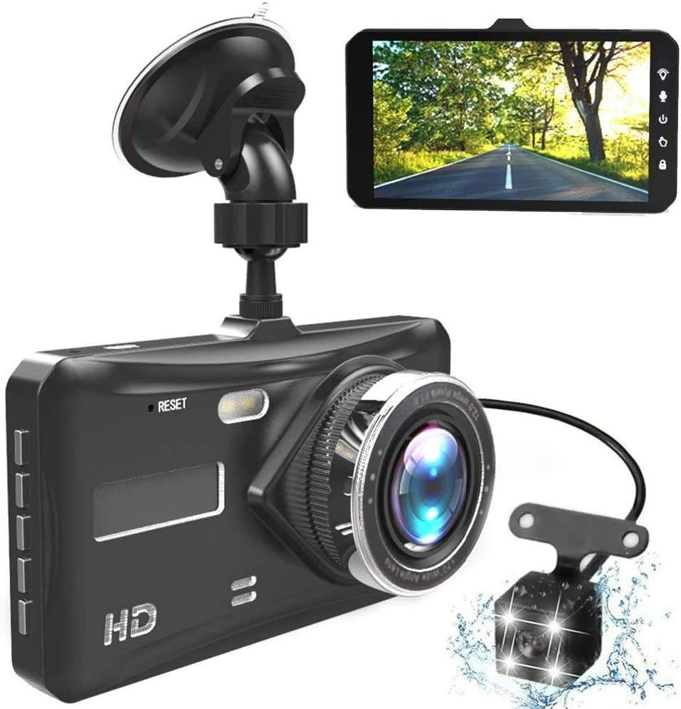 Auto Dash Cam sa rikverc kamerom i 4" ekranom na dodir