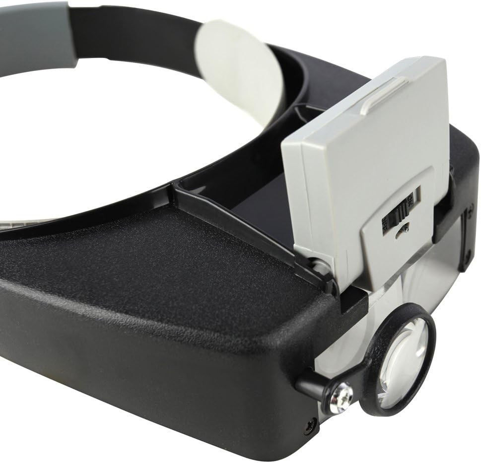 Naglavna podesiva LED svjetiljka sa povećalom