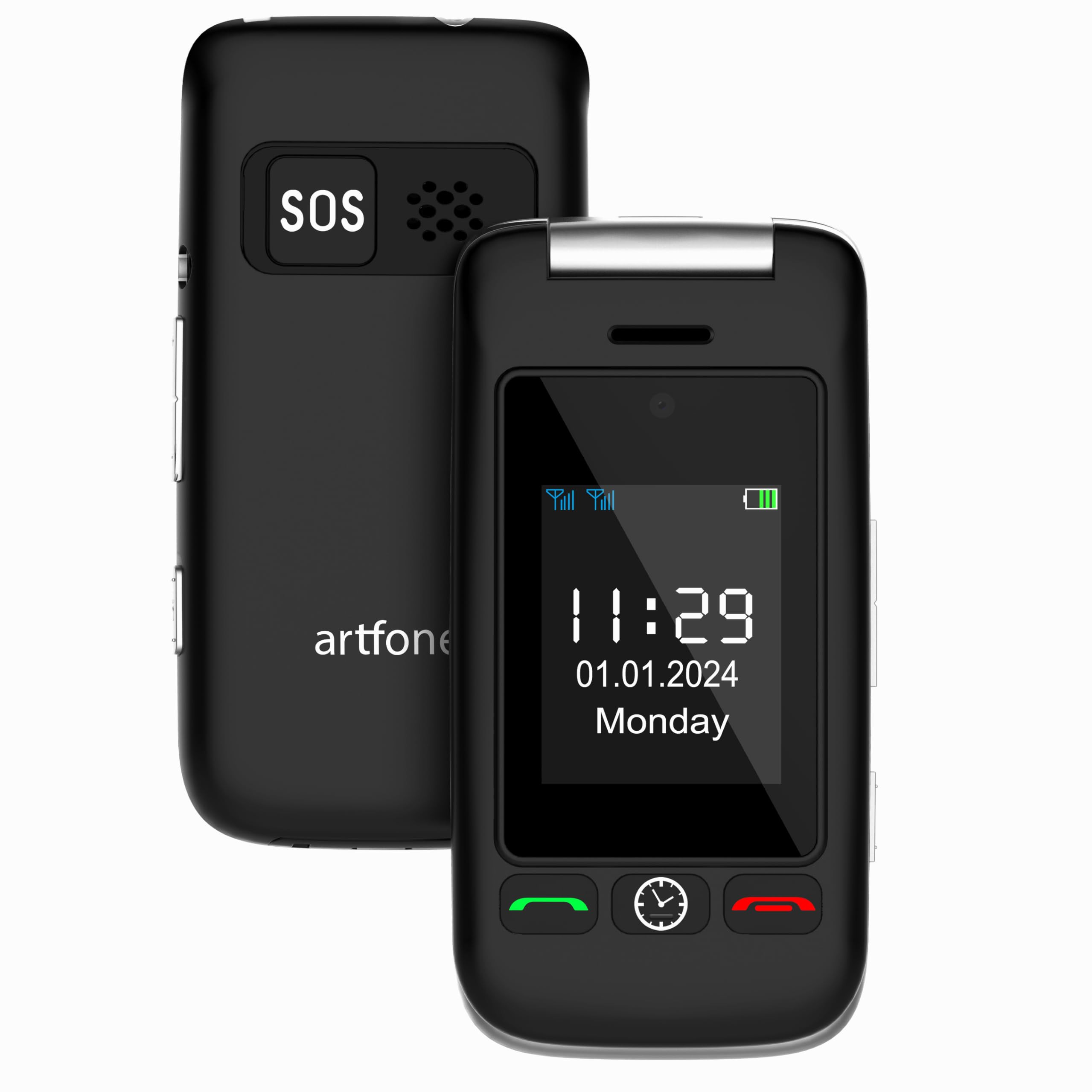 Preklopni telefon ARTFONE C10 sa stanicom za punjenje