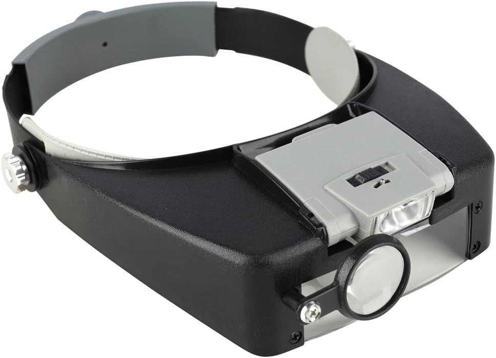 Naglavna podesiva LED svjetiljka sa povećalom