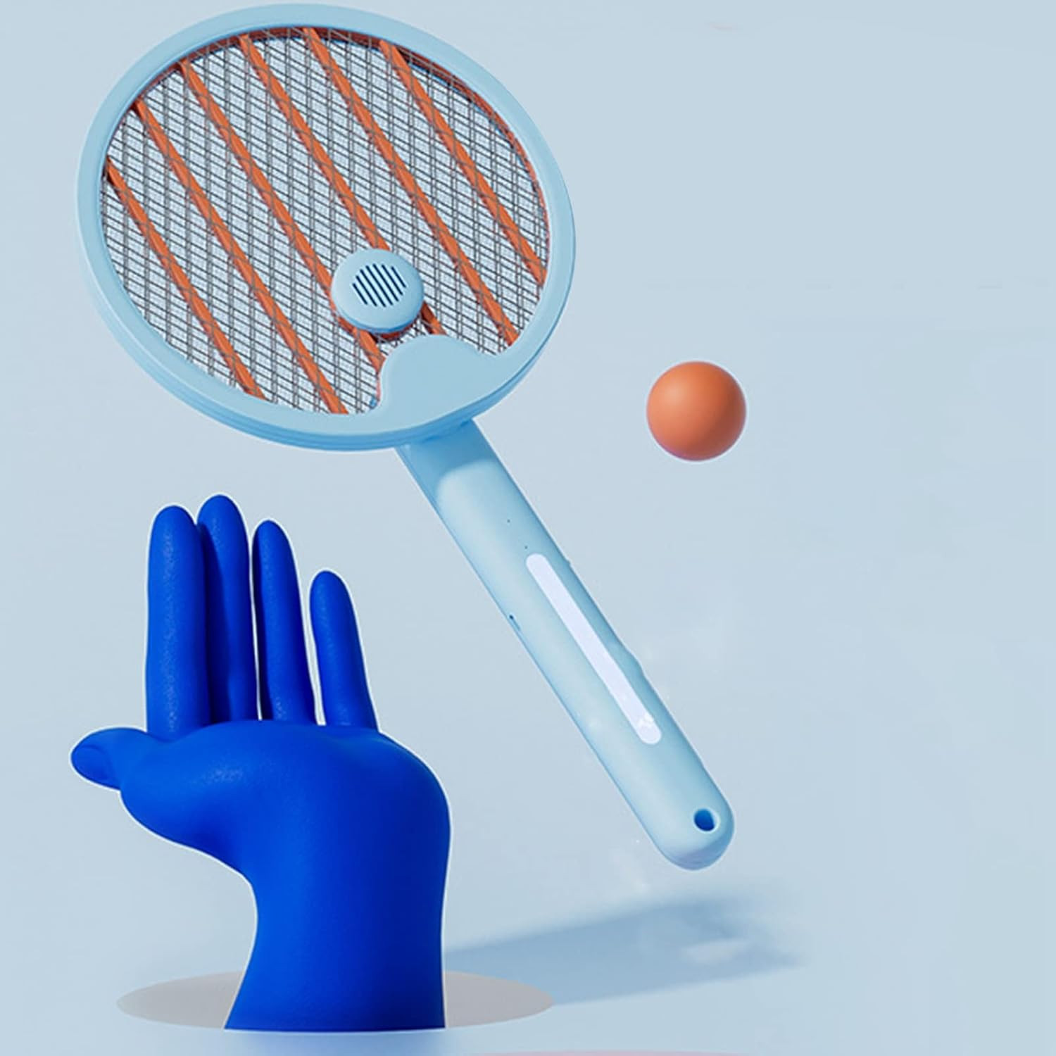 Prenosivi punjivi UV reket za komarce i insekte 2u1 plavi do 20m2