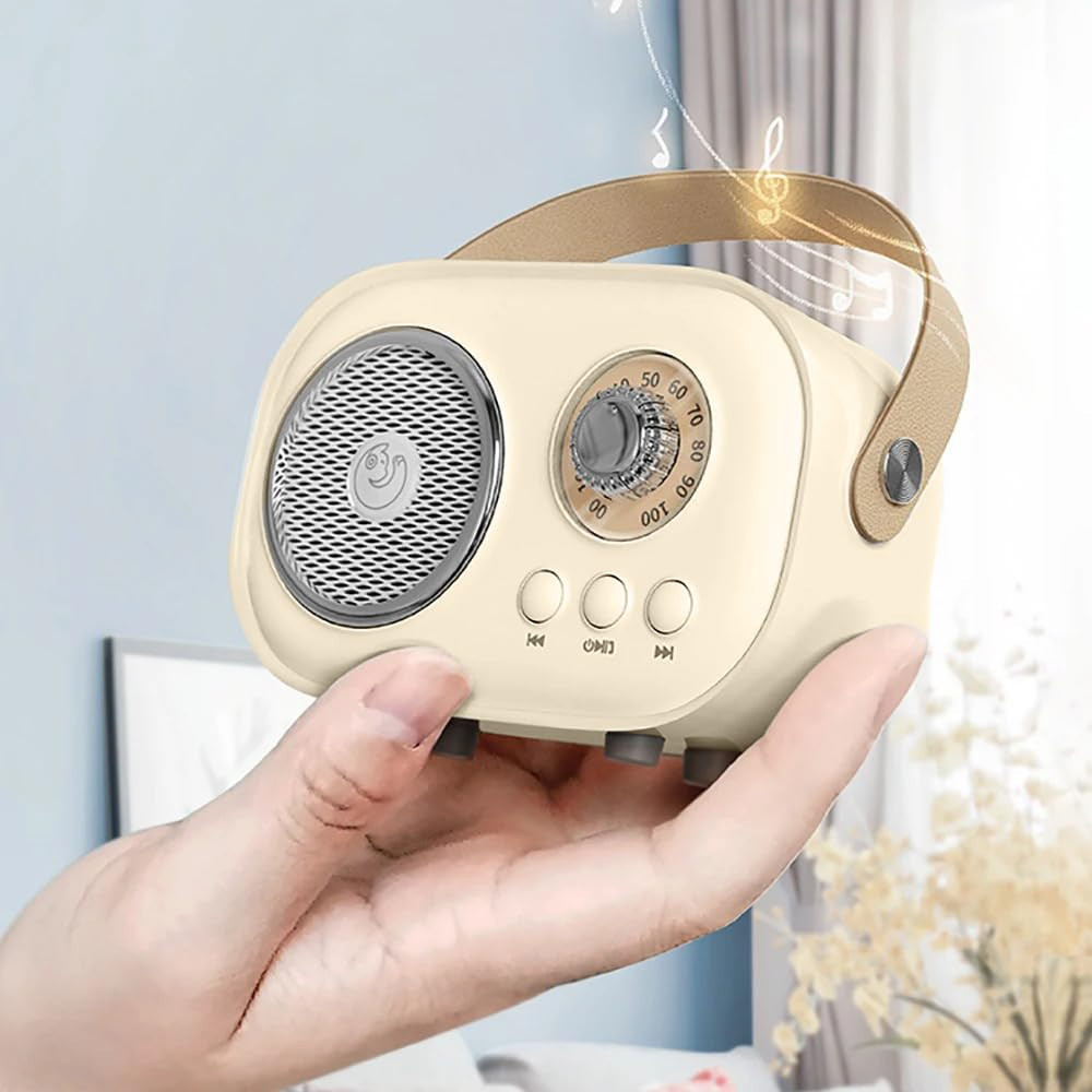 Mini karaoke radio zvučnik sa mikrofonom JOJOCUT C20 bež