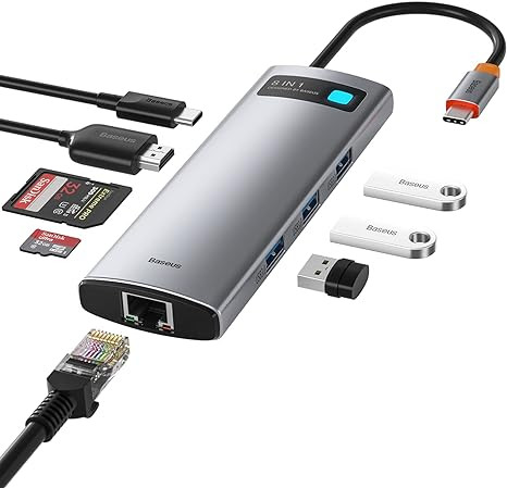 Multiport BASEUS 8u1 USB-C Hub CAHUB-CV0G