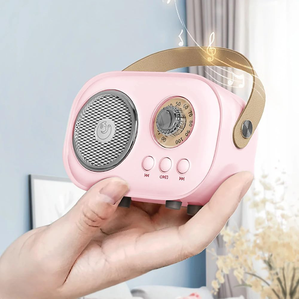 Mini karaoke radio zvučnik sa mikrofonom JOJOCUT C20 rozi
