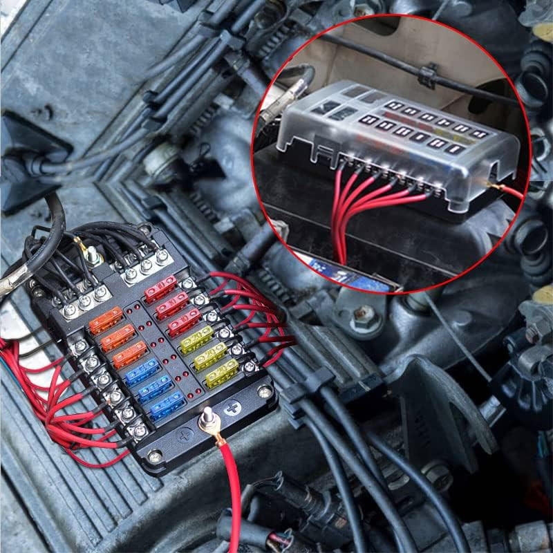 Držač kutije sa sa auto osiguračina za 6 i 12 mjesta