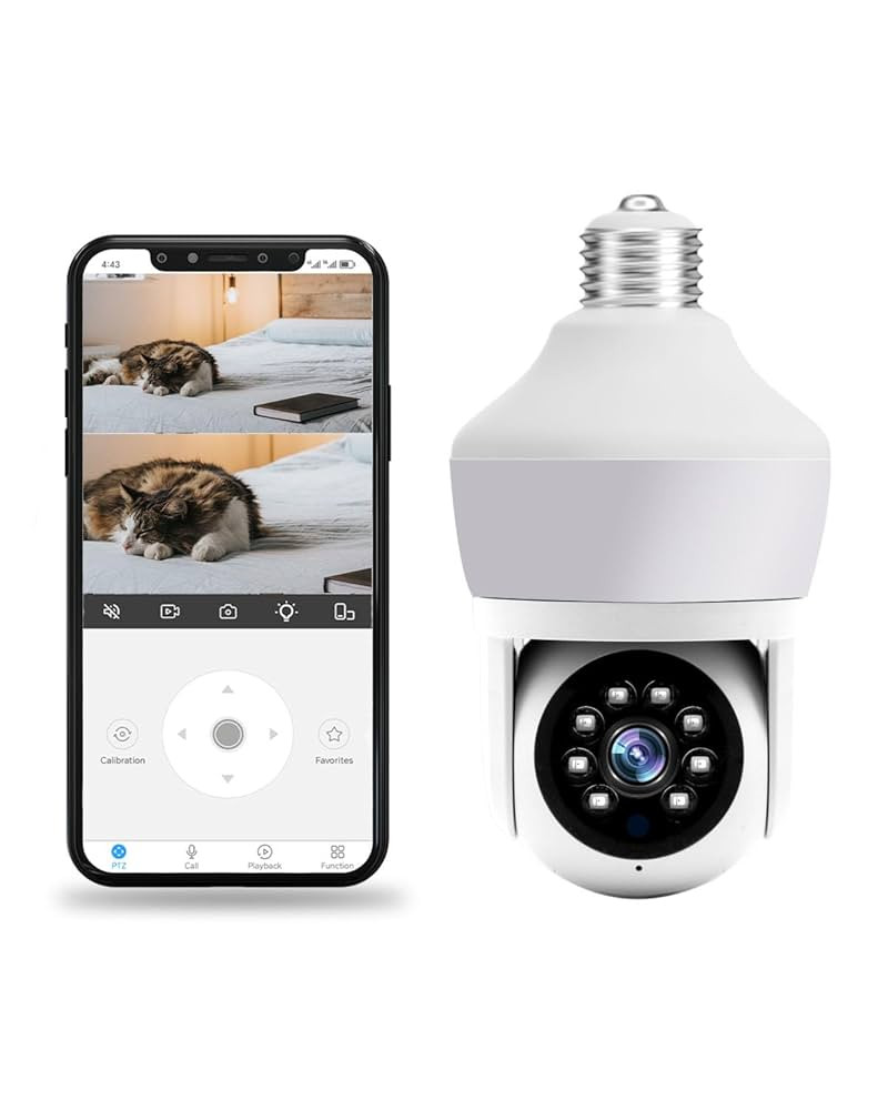 Pametna sigurnosna kamera sa 360 rotacijom i LED sijalicom E27 5MP