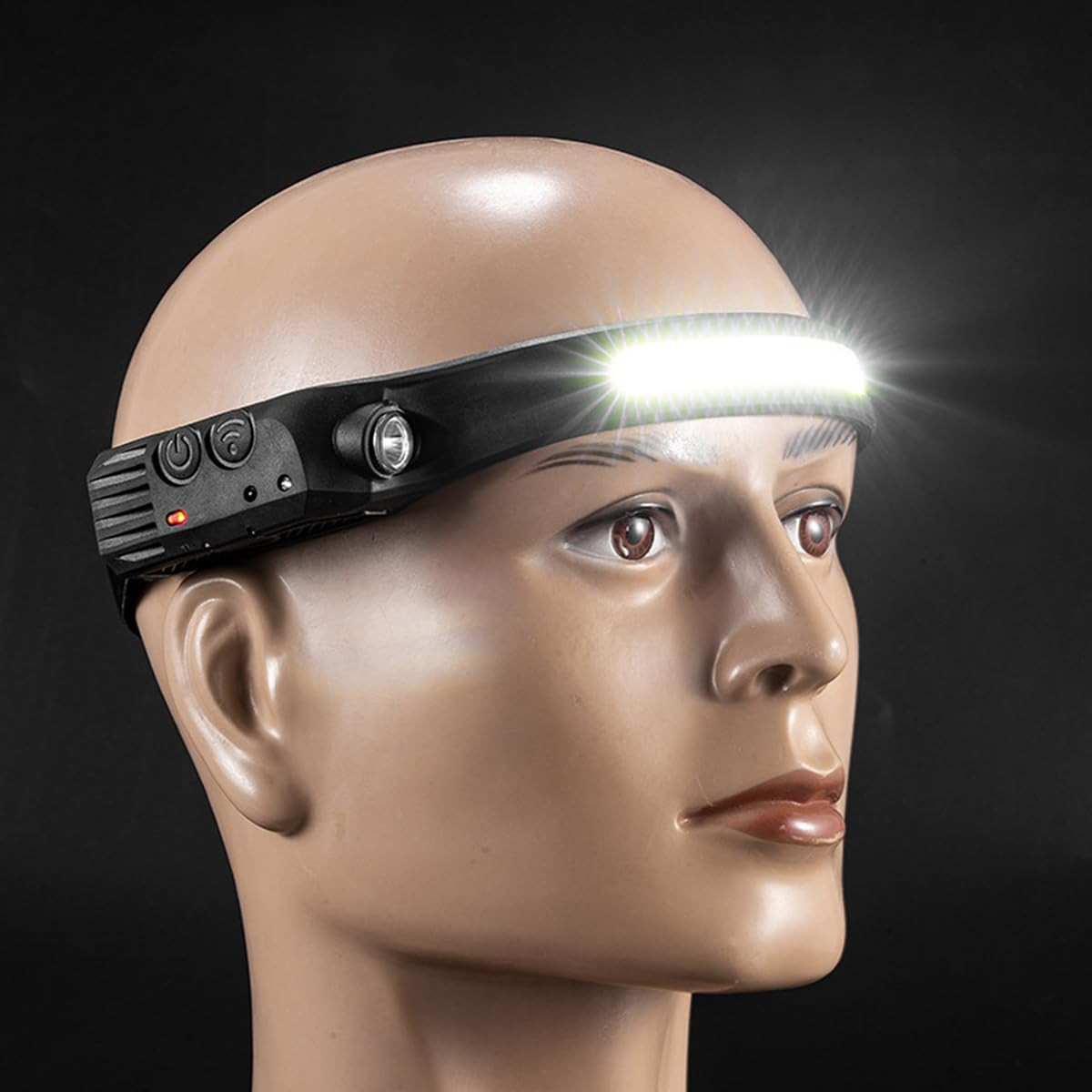 Punjiva USB naglavna LED lampa sa senzorom COB 230