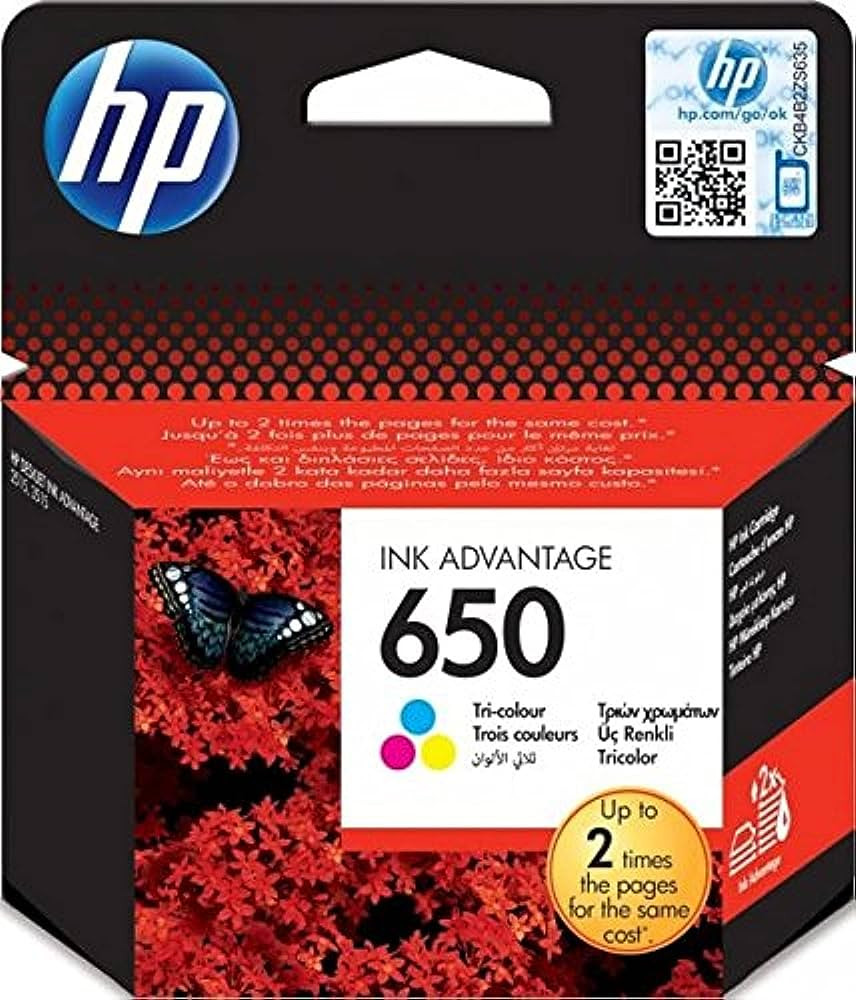 Tinta HP 650 tri-color CZ102AE