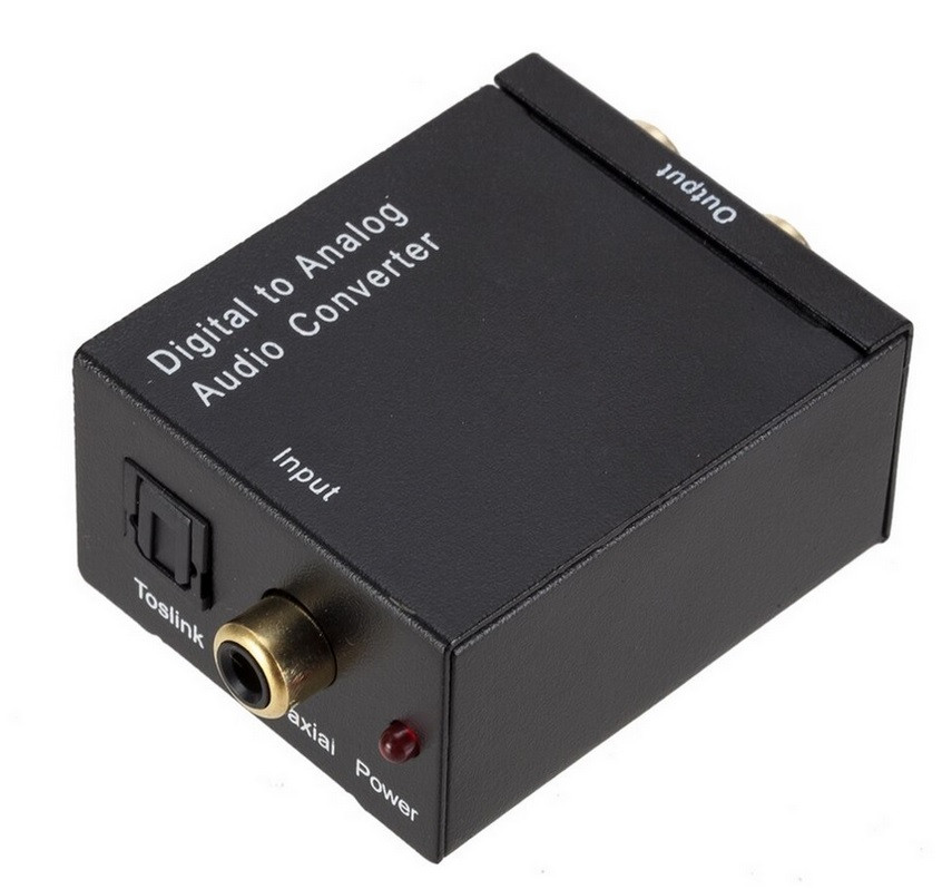 Analogni u digitalni audio konverter –2xRCA na Toslink Coax