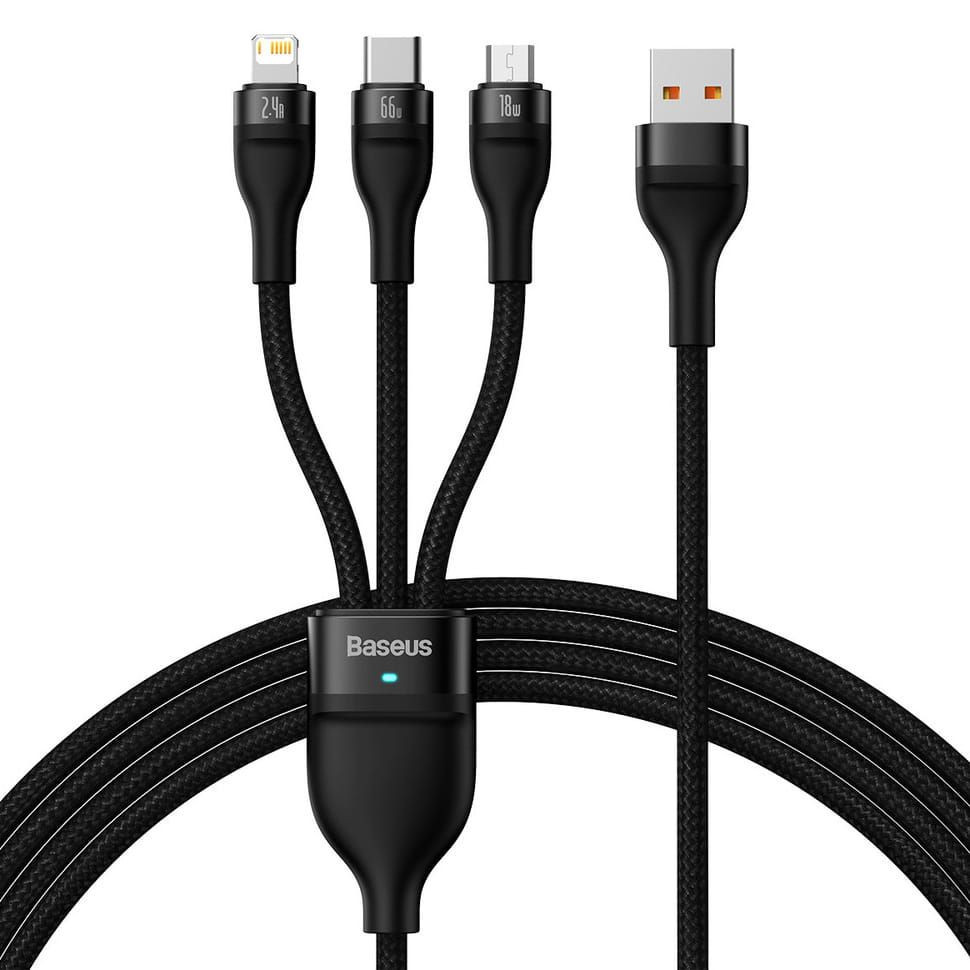 Kabal USB-A na USB-C micro USB Lightning BASEUS 1.2m