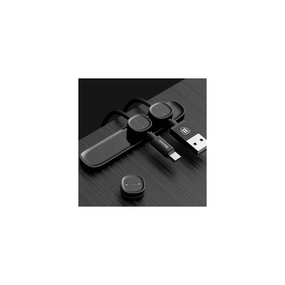 Samoljepljivi organizator kablova sa 3 magnetna nosača BASEUS