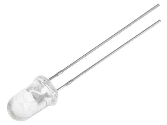 LED dioda hladno bijela 5mm 3.4V