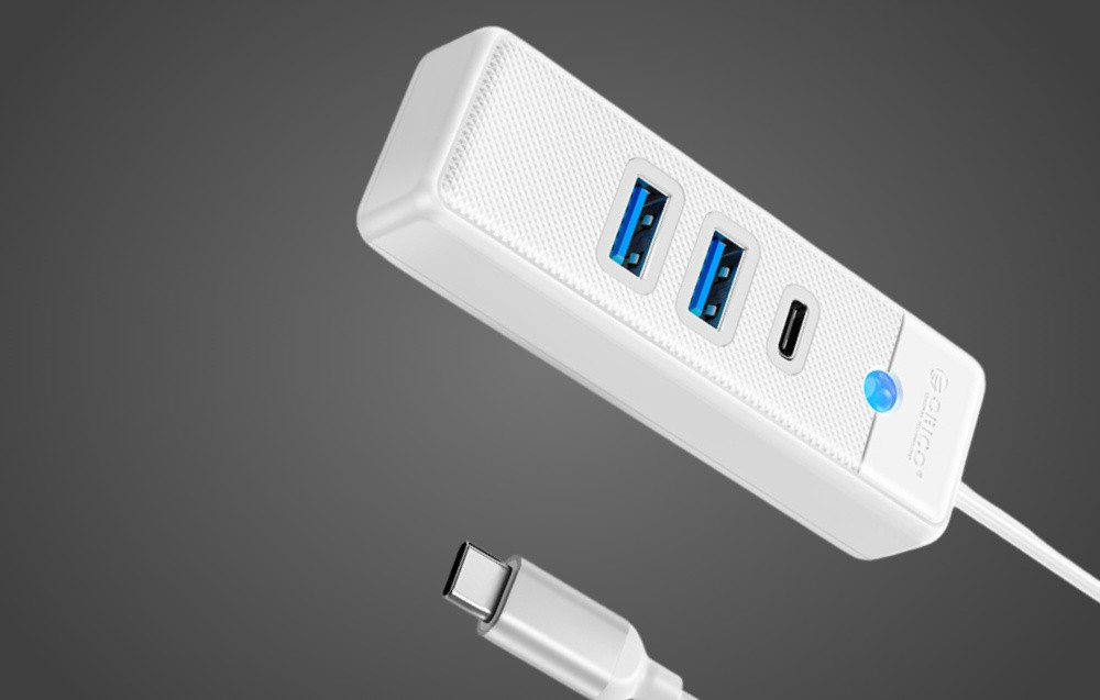 OTG USB-C HUB ORICO PWC2U-C3 3u1 15cm bijeli