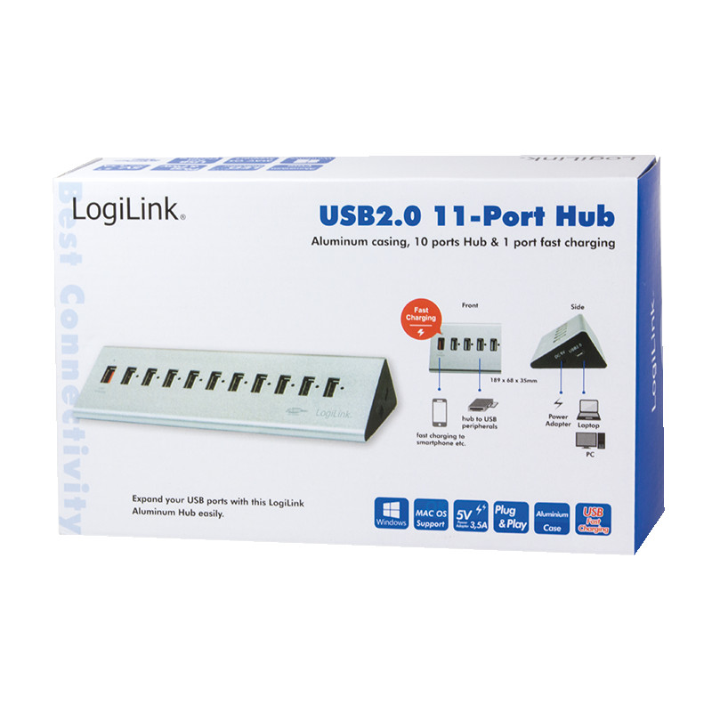 USB-A HUB LOGILINK 10u1