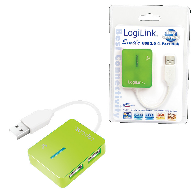 USB-A HUB LOGILINK 4u1 0.8cm