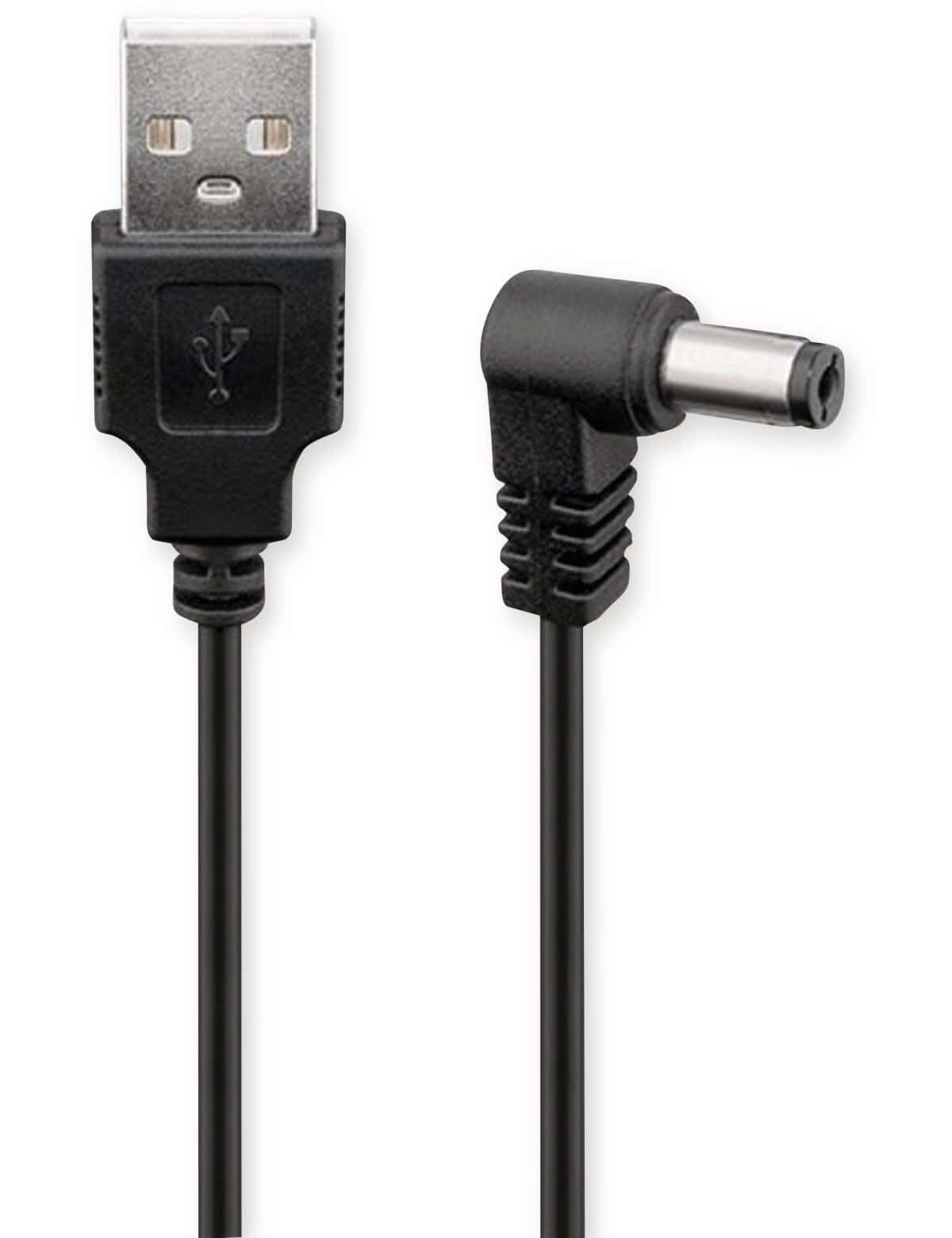 Napojni kabal USB-A na DC konektor 5.5x2.1mm 0.5m
