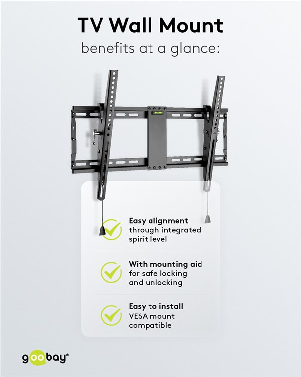 Fiksni nosač za TV 37” - 70” 70kg GOOBAY