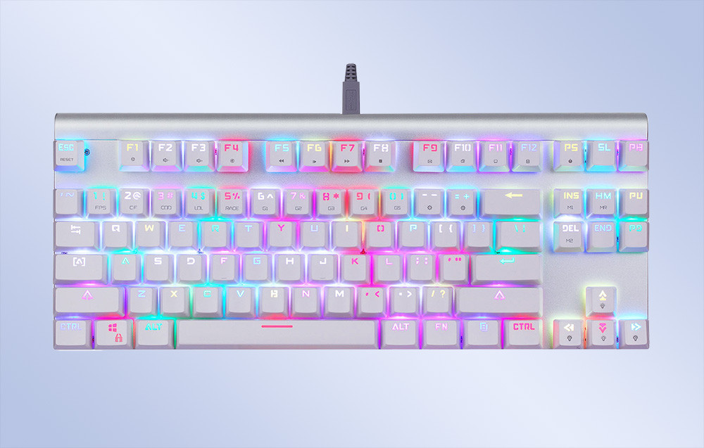 Gaming RGB tastatura MOTOSPEED CK101 bijela