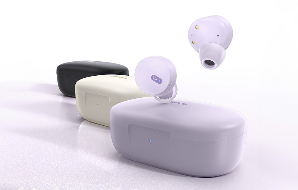 Bežične bluetooth TWS slušalice BASEUS Bowie E18 bijele