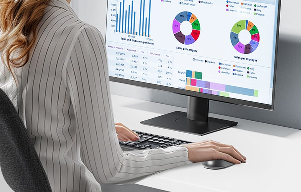 Bežični ergonomski set tastatura i miš VENTION