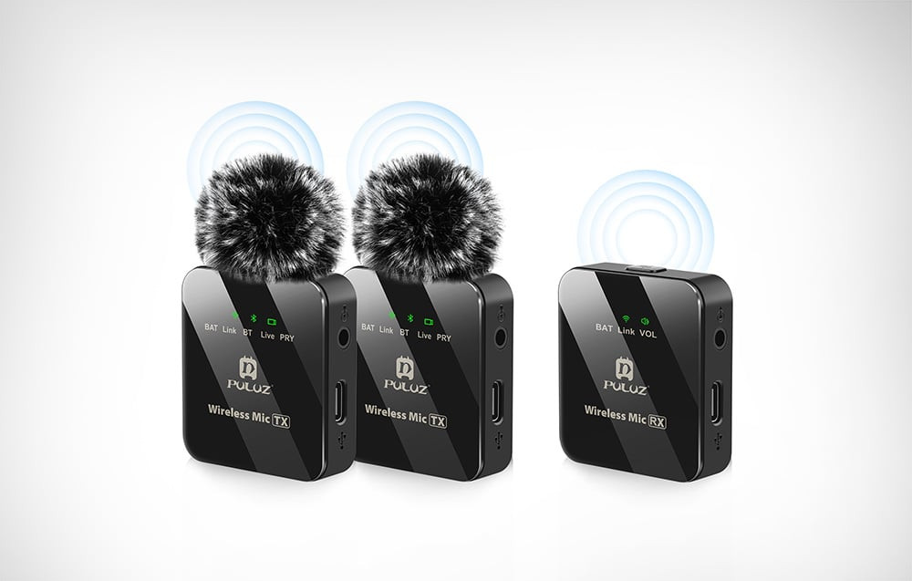 Bežični Bluetooth mikrofon bubica PULUZ PU3154B SET 2/1