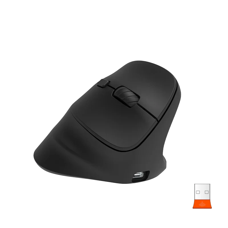 Ergonomski punjivi bežični bluetooth miš za dešnjake MEETION BTM010R crni