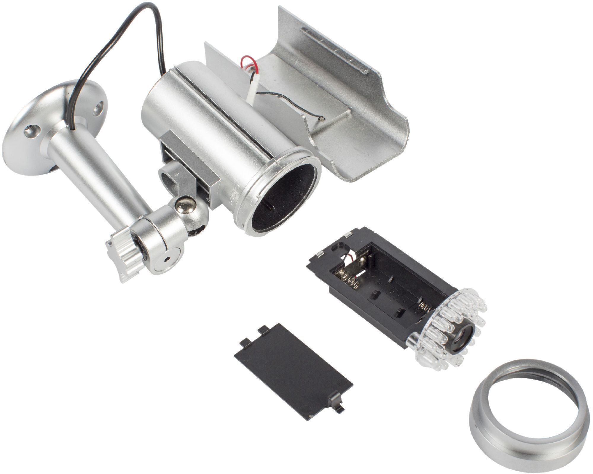 Lažna sigurnosna kamera vodootporna IP44 NEDIS SAS-DUMMY111S