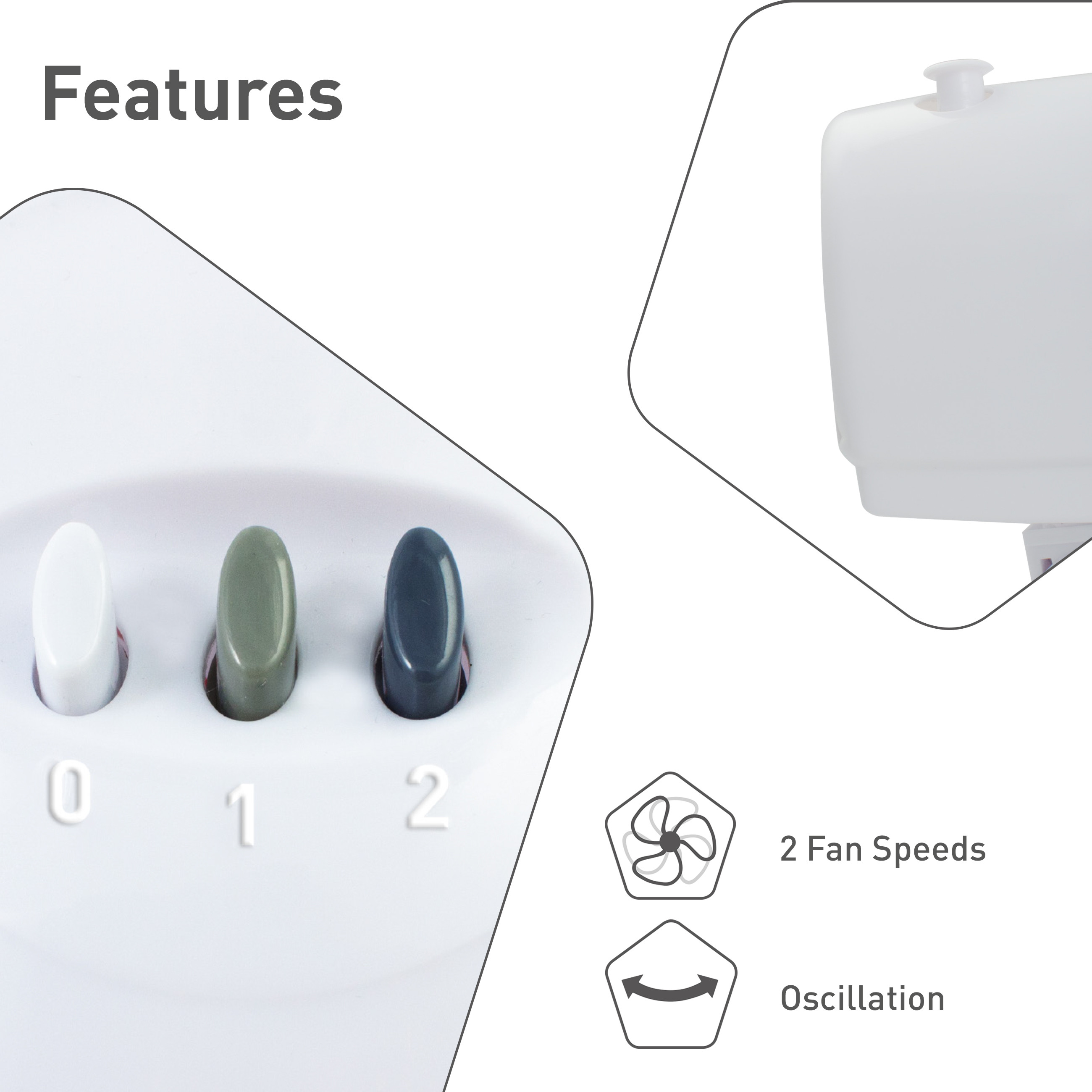 Stolni prenosivi ventilator SUNTEC COOLBREEZE 2500TV bijeli