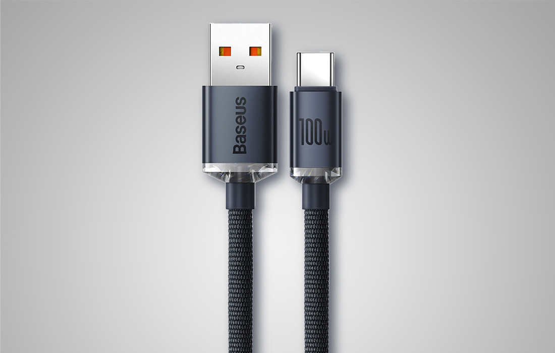 Kabal USB-A na USB-C BASEUS 2m crni sa modernim i udobnim dizajnom