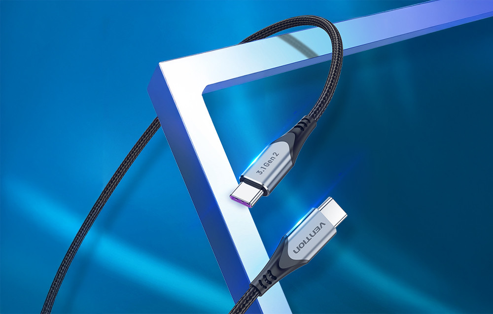 Kabal USB-C na USB-C 240W 4.0 VENTION 1m crni