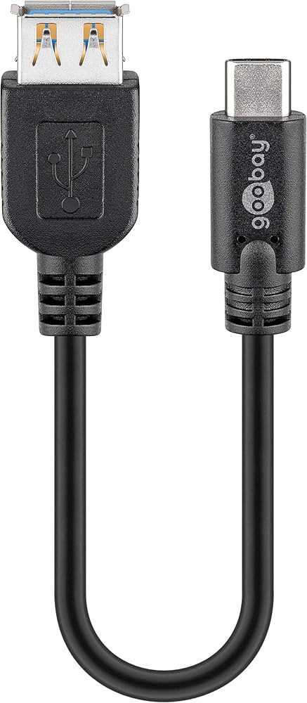 OTG kabal USB-A na USB-C 0.25cm