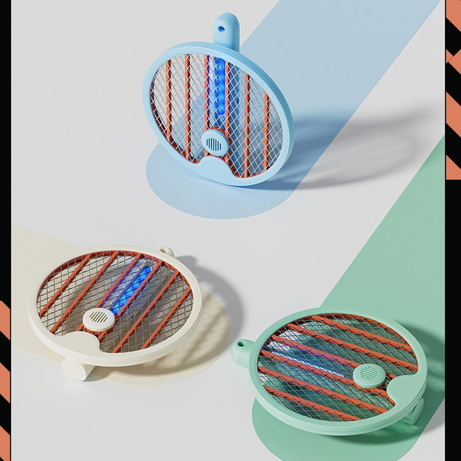 Prenosivi punjivi UV reket za komarce i insekte 2u1 plavi do 20m2