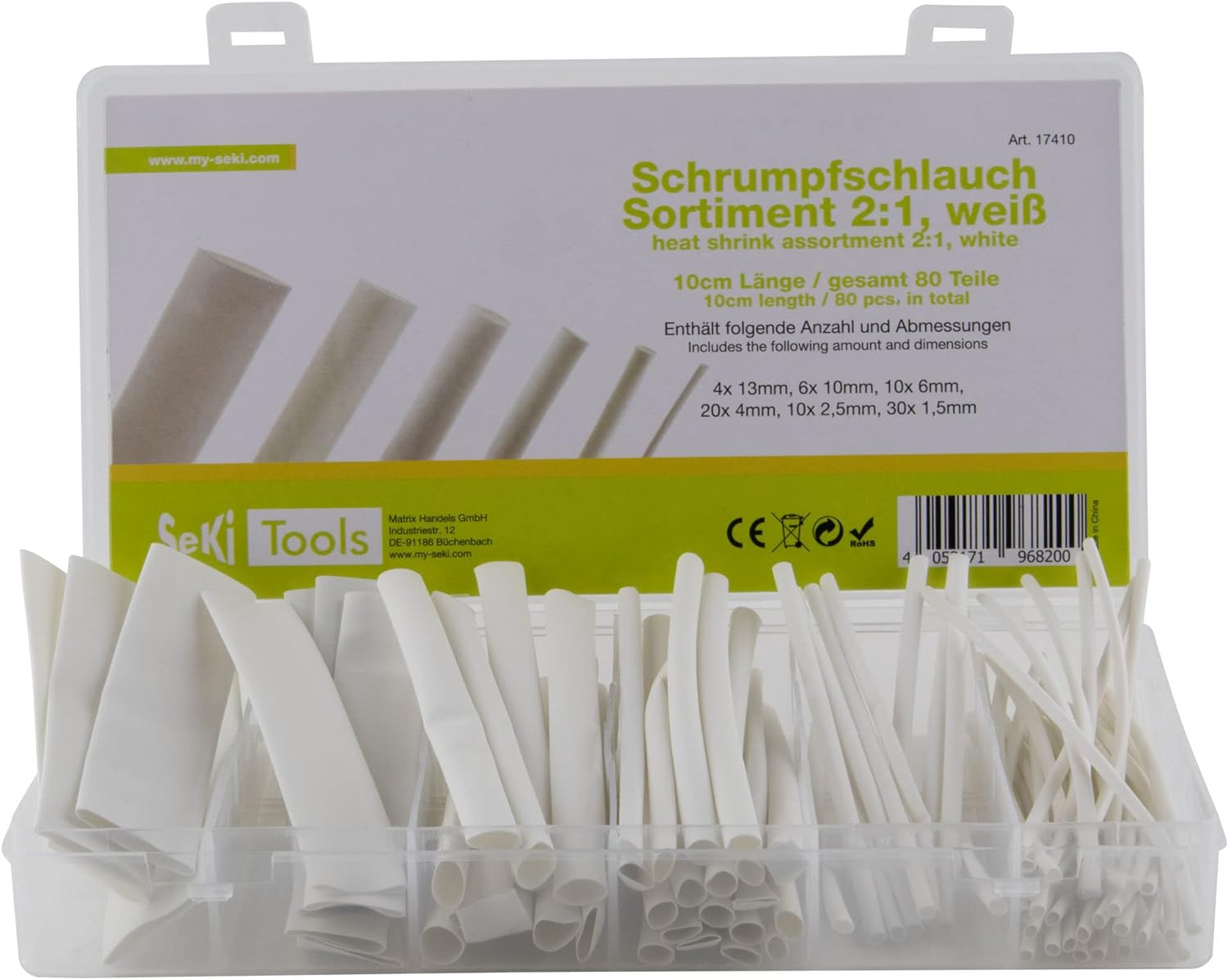 Set termo skupljajućih bužira 1.0-05mm do 13-6.5mm SEKI