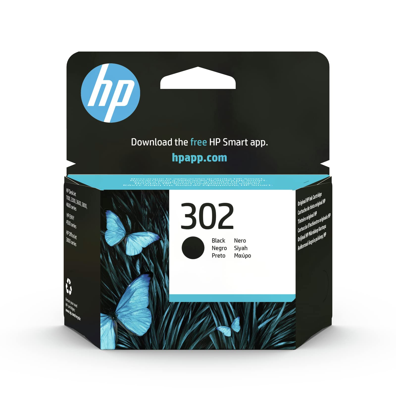 Tinta HP 302 crna F6U66AE