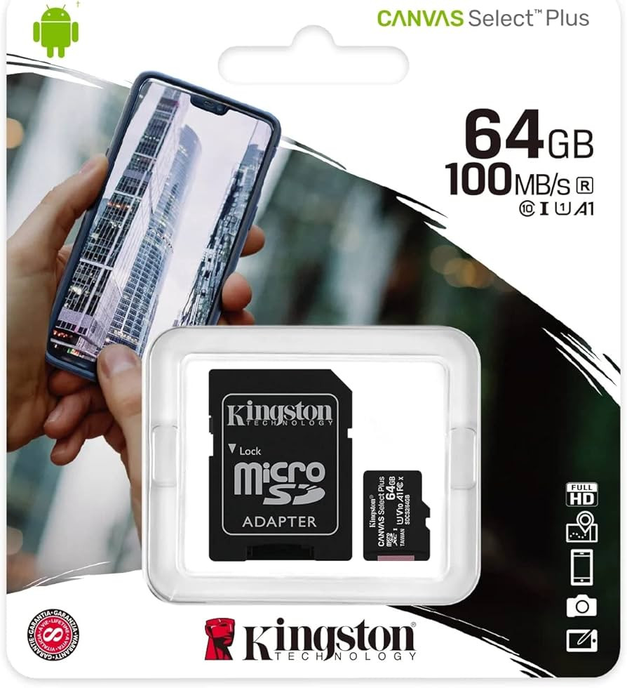 Memorijska kartica KINGSTON microSD 64G A1 Canvas Select Plus
