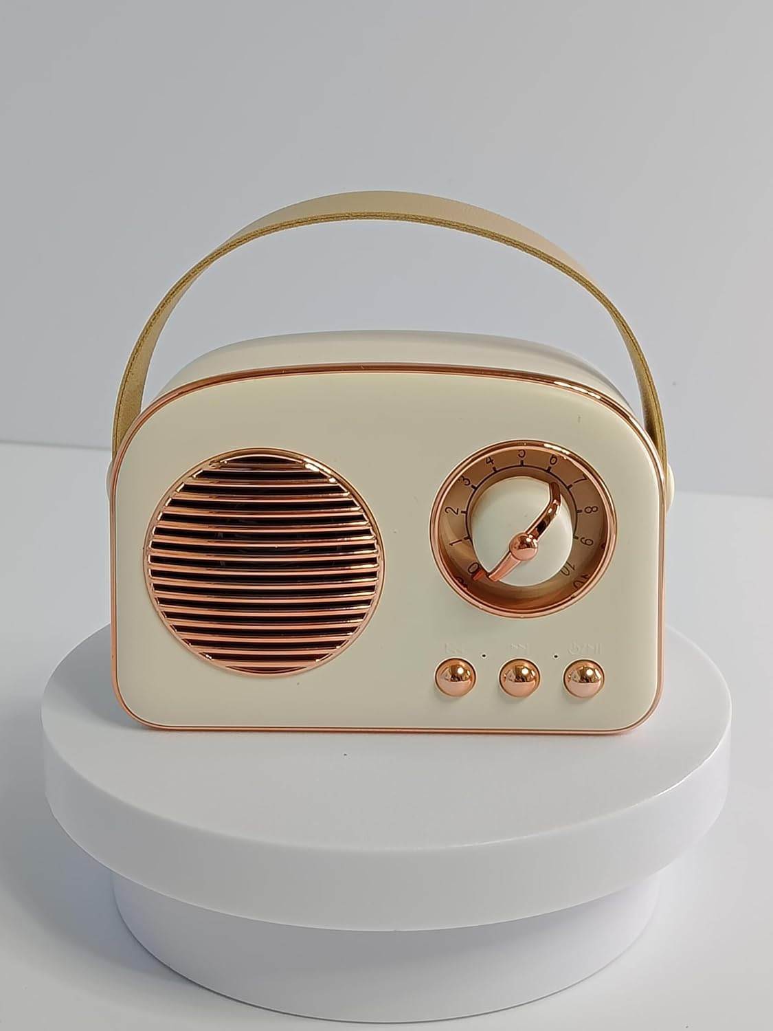Bežični retro bluetooth mini radio T20 bež - slika 3