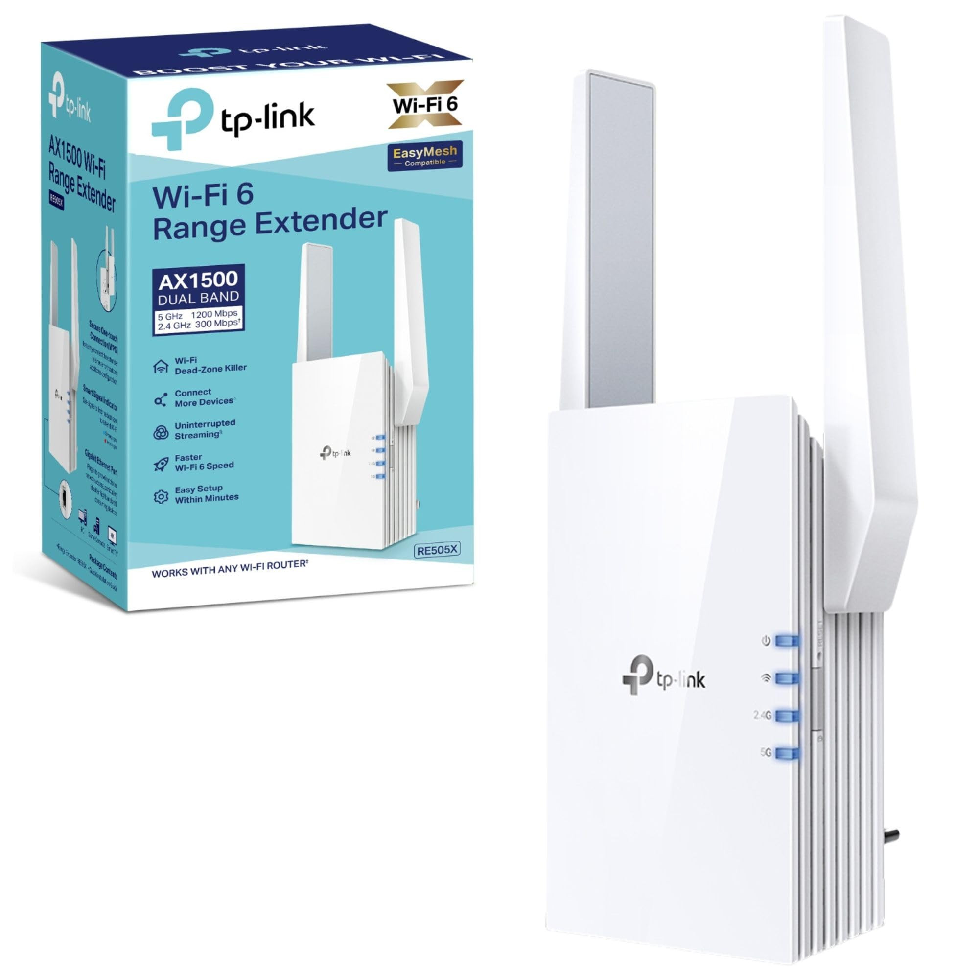 WiFI range extender TP LINK AX1500 RE505X