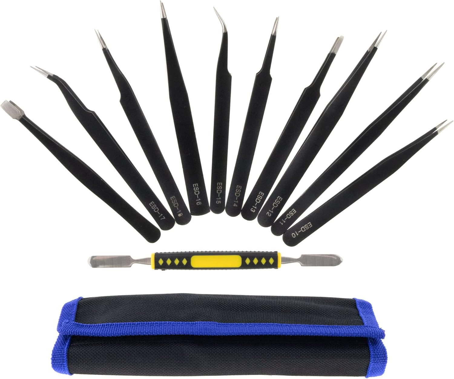 Set preciznih pinceta ESD 10 kom SEKI