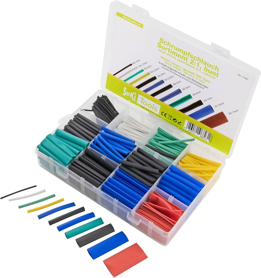 Set termo skupljajućih bužira 1.0-05mm do 13-6.5mm SEKI