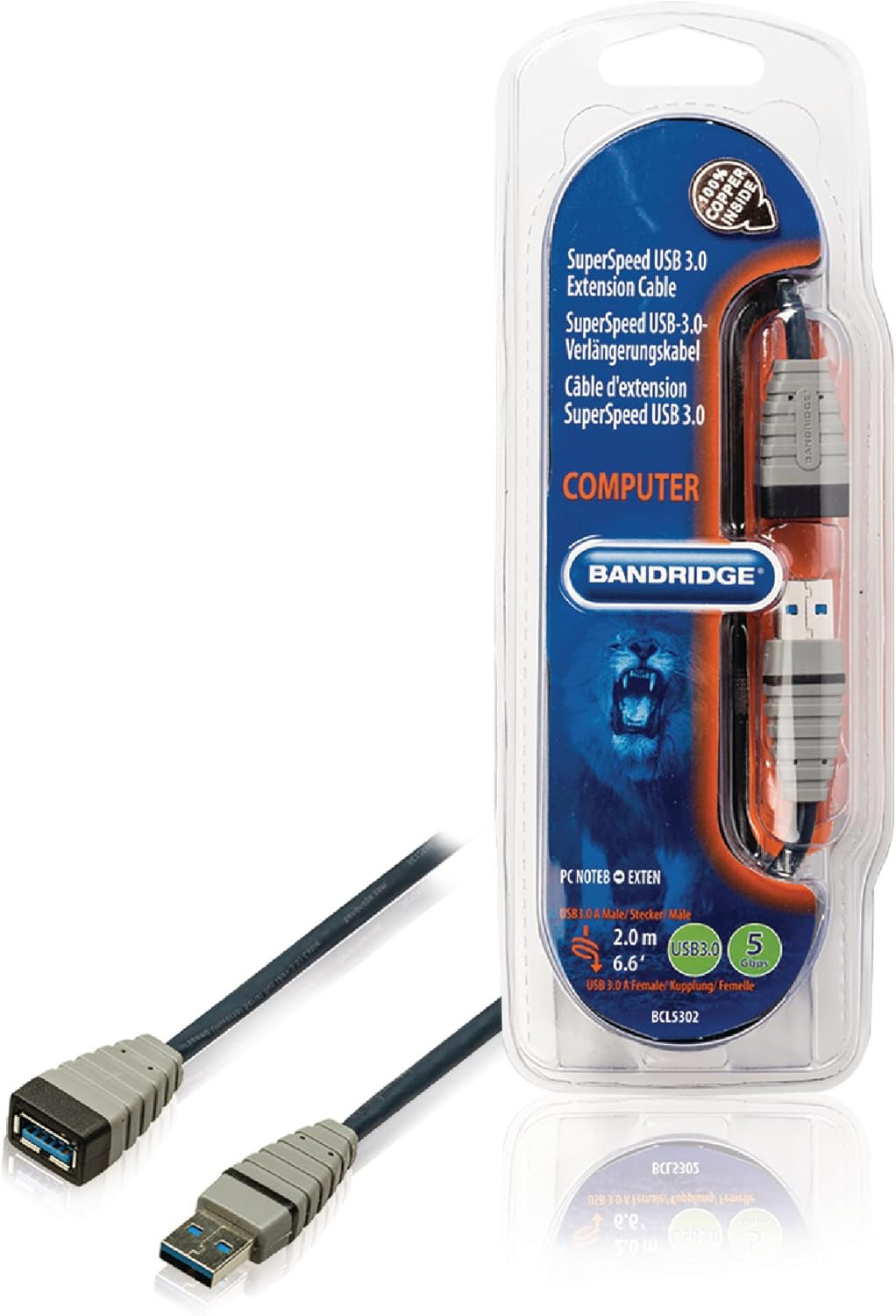 Produžni USB-A kabal 3.0 BANDRIDGE