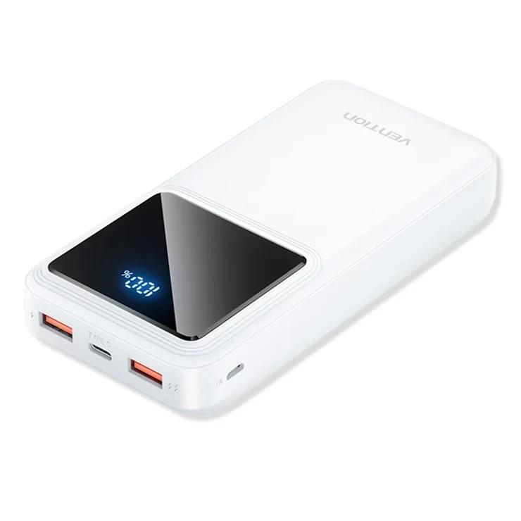Prijenosni punjač powerbank sa displejom VENTION 22.5W 20000mAh bijeli - slika 2