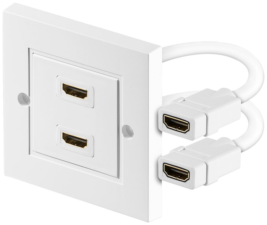 Zidna utičnica 2xHDMI GOOBAY