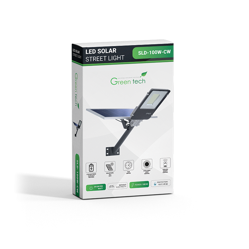 Solarna LED ulična svjetiljka GREEN TECH 100W